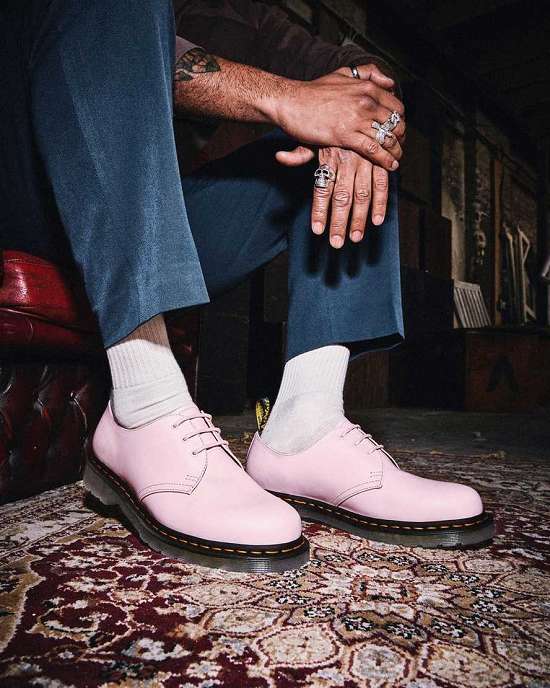 Zapatos Con Cordones Dr. Martens 1461 Iced Smooth Hombre Rosas MX-78562